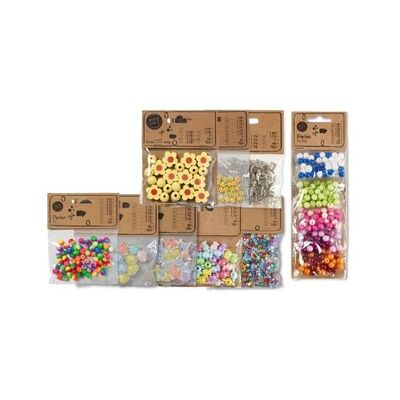 Unterschiedliche perlen in unterschiedlichen Packungen