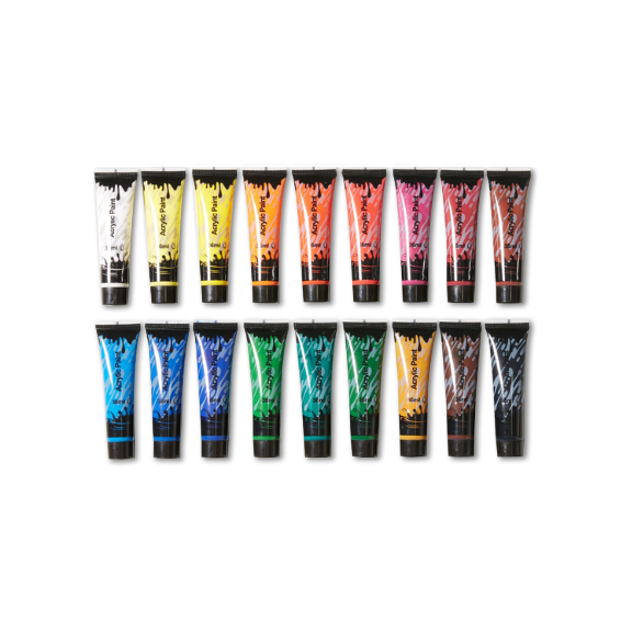 Acrylfarben Set inklusive verschiedenen Farben