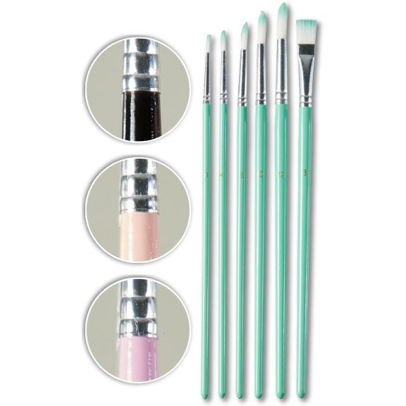 Pinsel Set mit 6 Pinseln