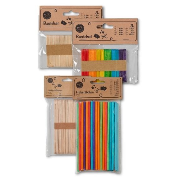 Ab einem Euro und 50 Cent Holzstäbchen