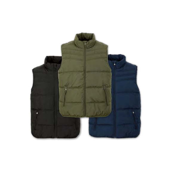 Grüne, schwarze und blaue Basic Weste