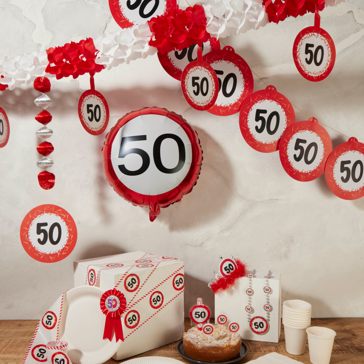 Deko zum 50. Geburtstag