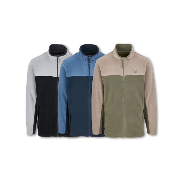 Grüne, Blaue und Weiße Fleece Jacken