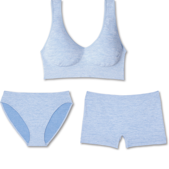 Seamless Bustier Slip oder Panty in Babyblau