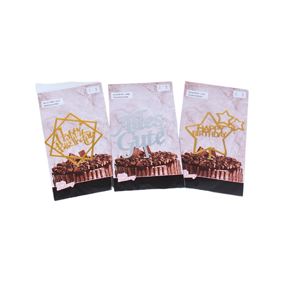 3 verschiedene Arten an Cake Topper