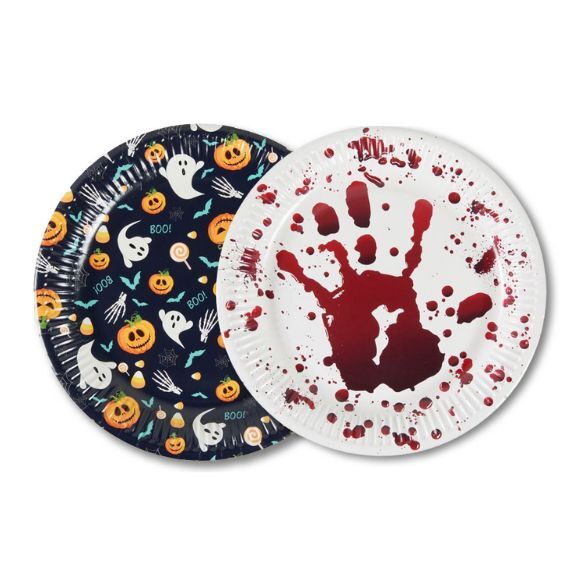 2 unterschiedliche Designs Pappteller