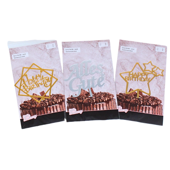 Cake Topper 3 verschiedene Arten