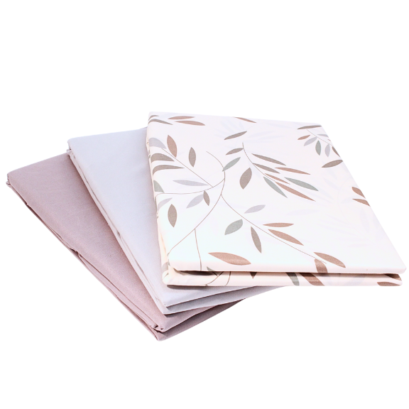 3 unterschiedliche Stile an Bettwäsche