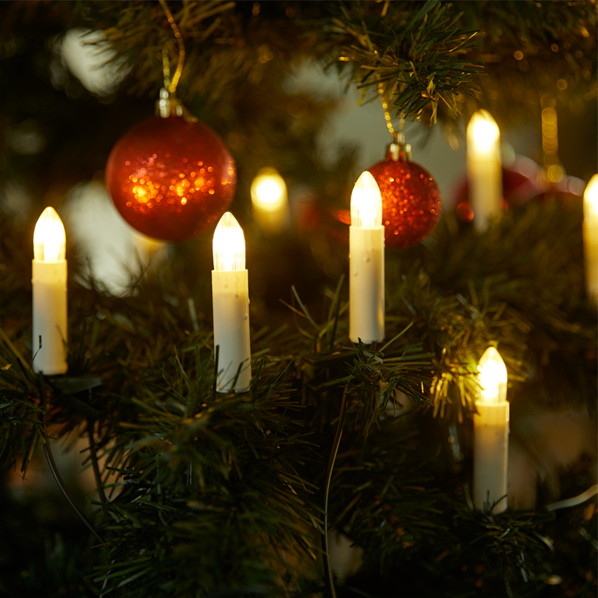 schöne Kerzen für Weihnachten