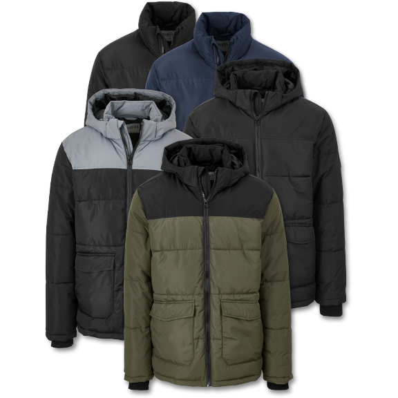 Modische Winterjacken in 5 unterschiedlichen Designs