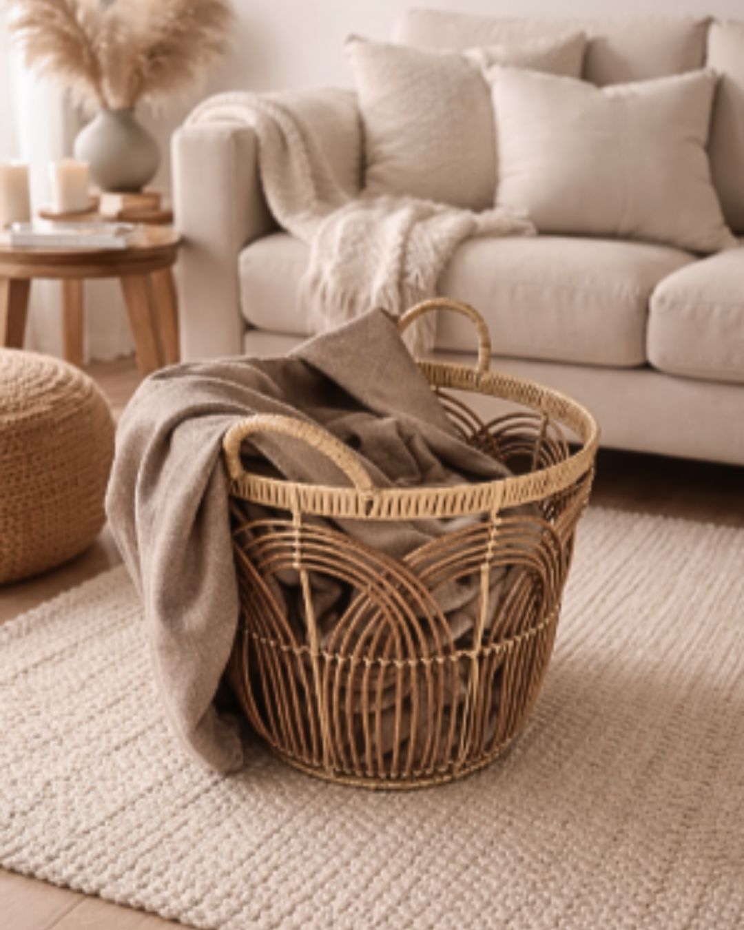 ✨ Mach es dir gemütlich! ✨ Ob als stilvoller Aufbewahrungskorb oder kuscheliges Wohnaccessoire –…