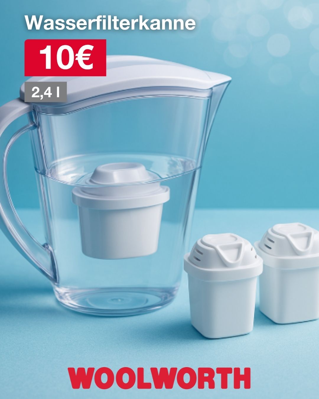 💧✨ Frisch gefiltert durch den Tag! ✨💧 Mit der Wasserfilterkanne genießt du jederzeit gefiltertes…